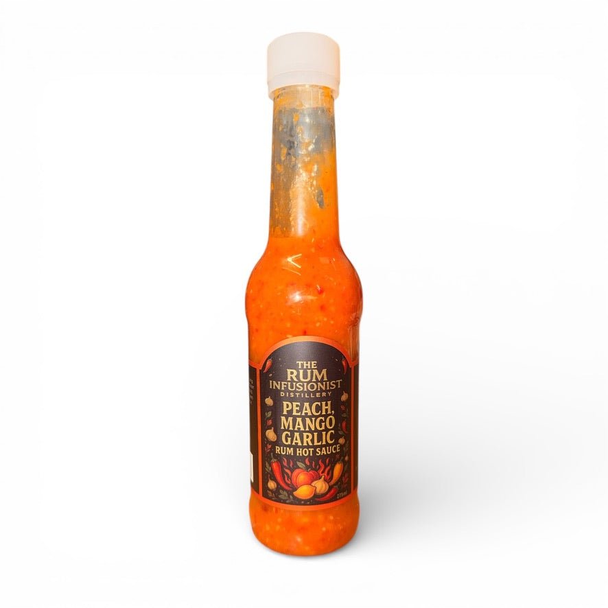 Peach, Mango & Garlic Rum Hot Sauce 🍑🥭🌶️