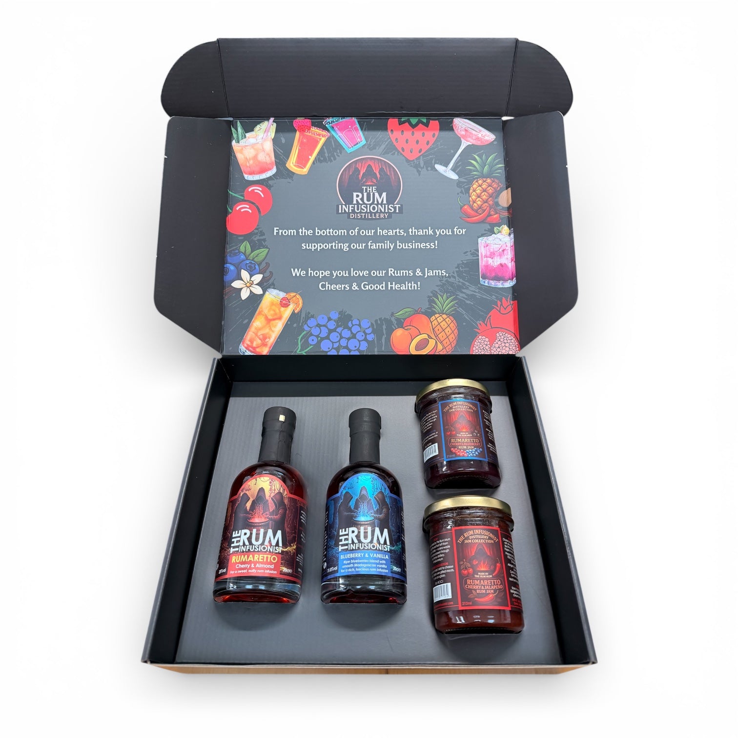 Build Your Own Gift Set - (2× 200ml Rums + 2× 200ml Jams)