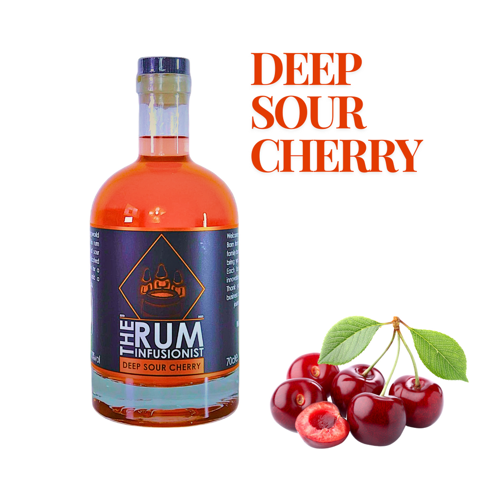🍒 Deep Sour Cherry Flavoured Rum - 70cl - 30% ABV