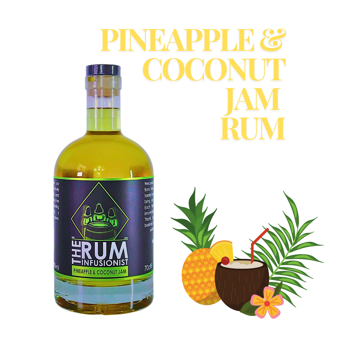 🍍 Pineapple & Coconut Jam Flavoured Rum - 30% ABV
