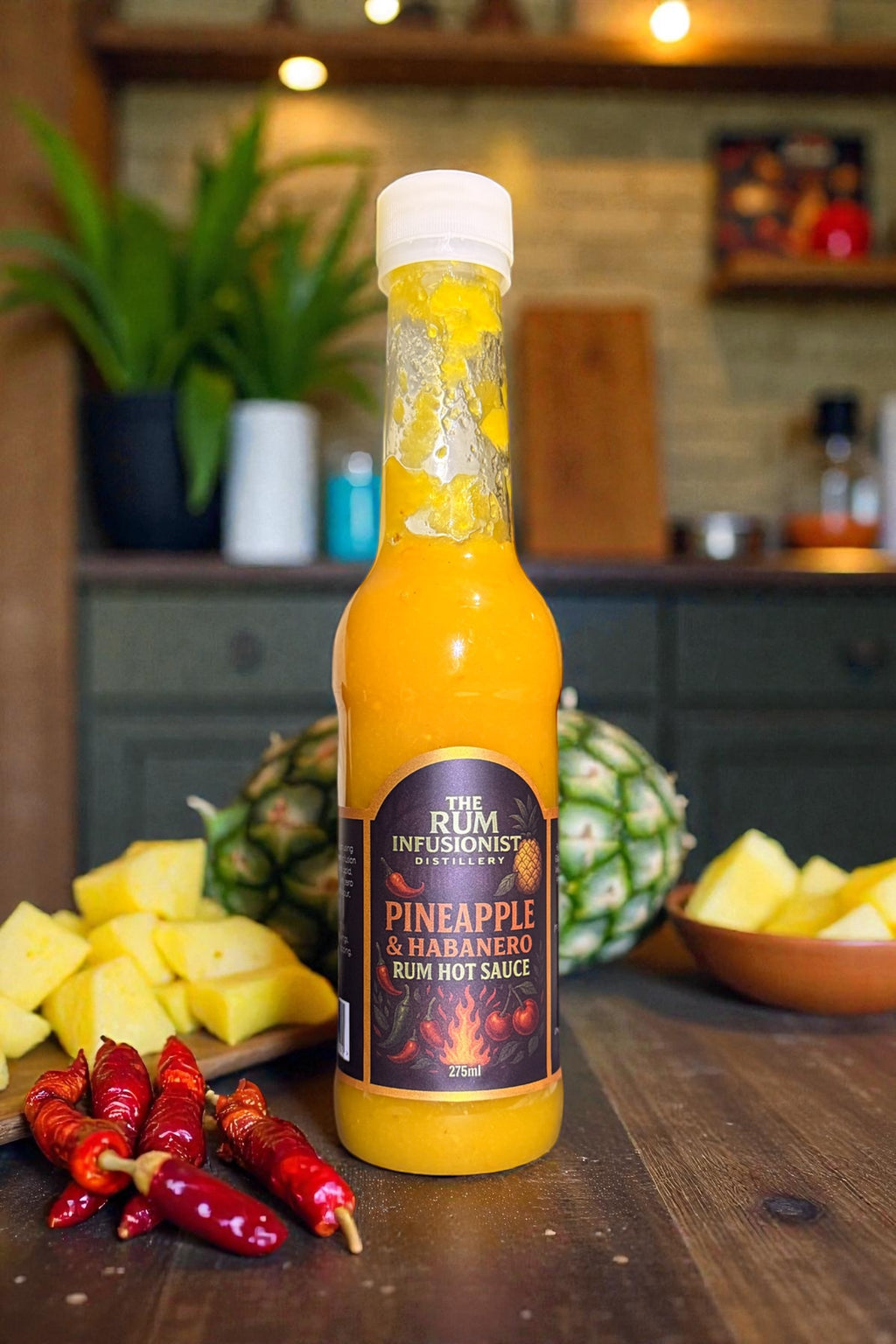 Pineapple & Habanero Rum Hot Sauce – 275ml