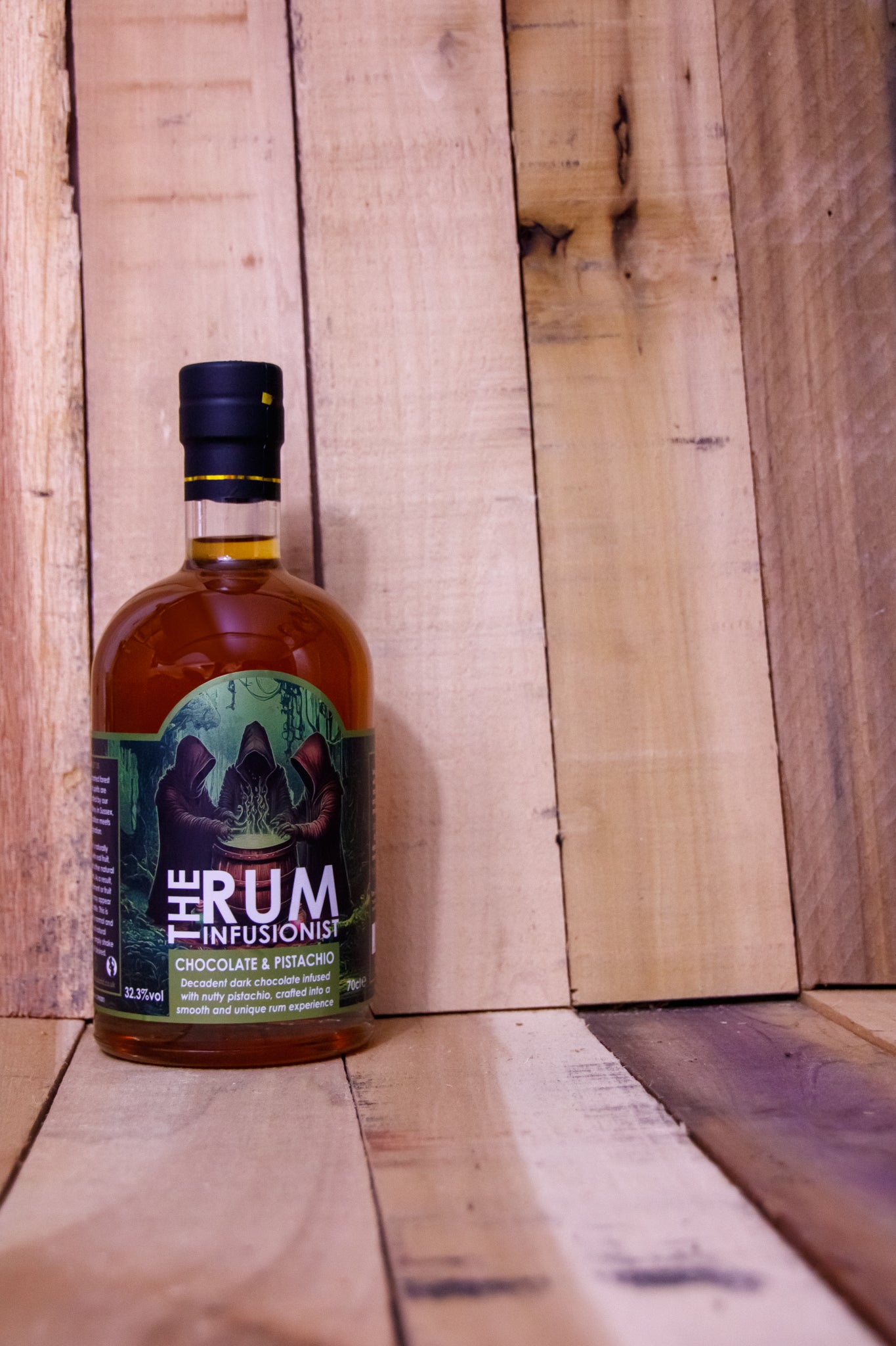 Chocolate & Pistachio Infused Rum – 32.3% ABV | The Rum Infusionist