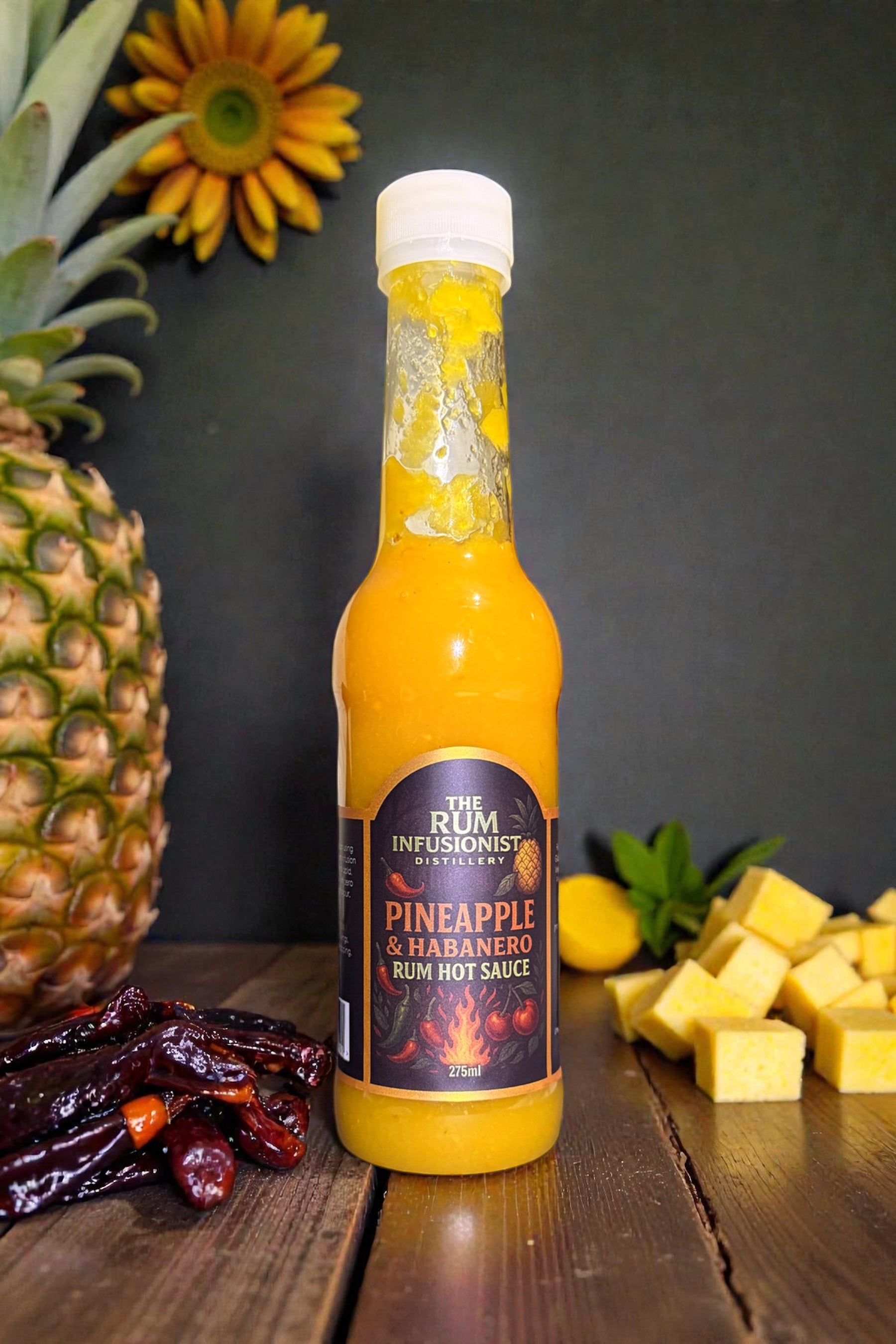 Pineapple & Habanero Rum Hot Sauce – 275ml