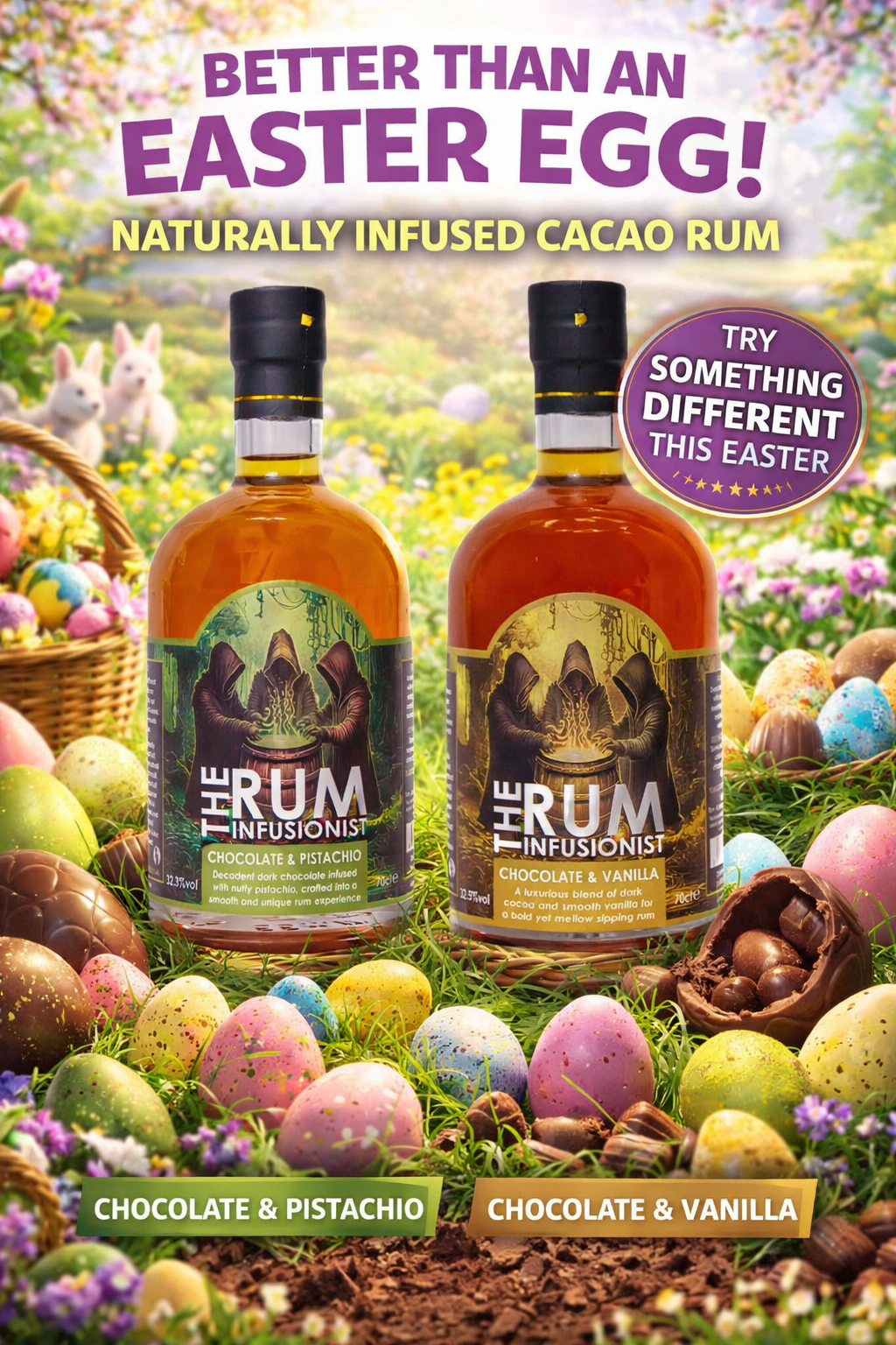 The Easter Rum Collection 🍫🥃 – Chocolate & Vanilla + Chocolate & Pistachio