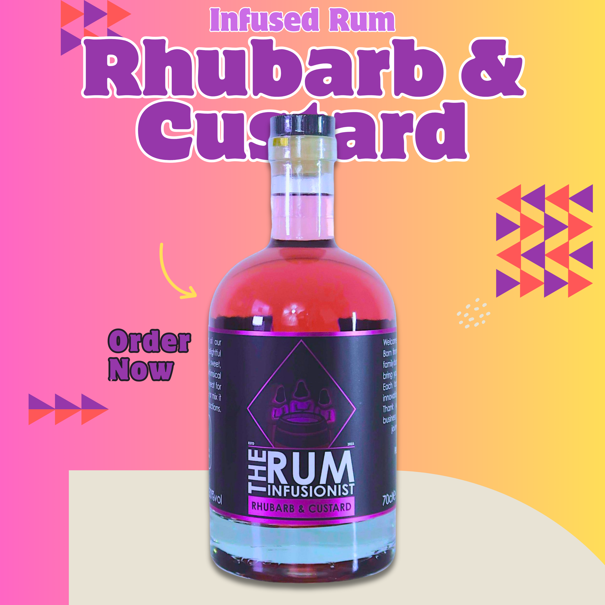 🍹 Rhubarb & Custard Flavoured Rum - 30% ABV