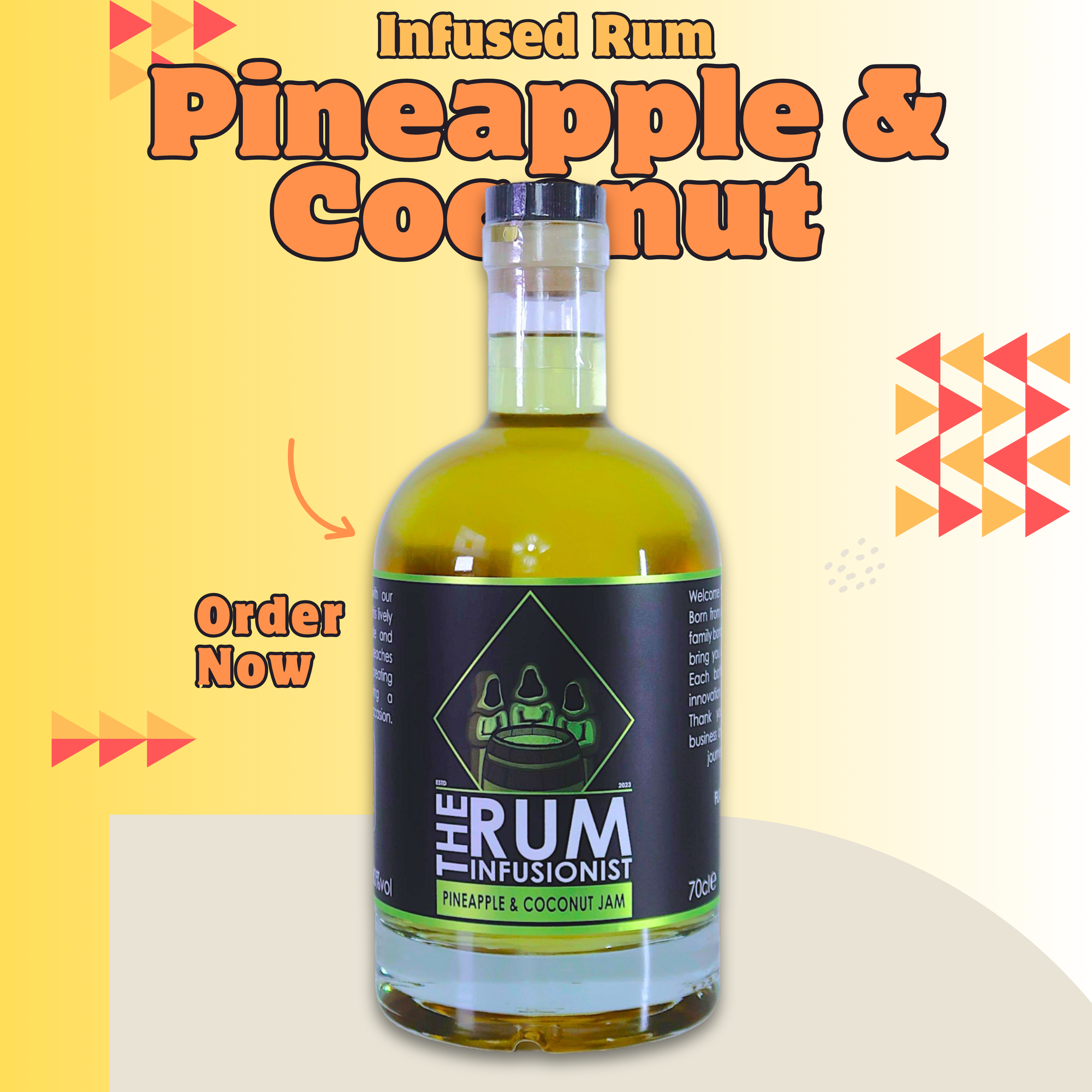 🍍 Pineapple & Coconut Jam Flavoured Rum - 30% ABV