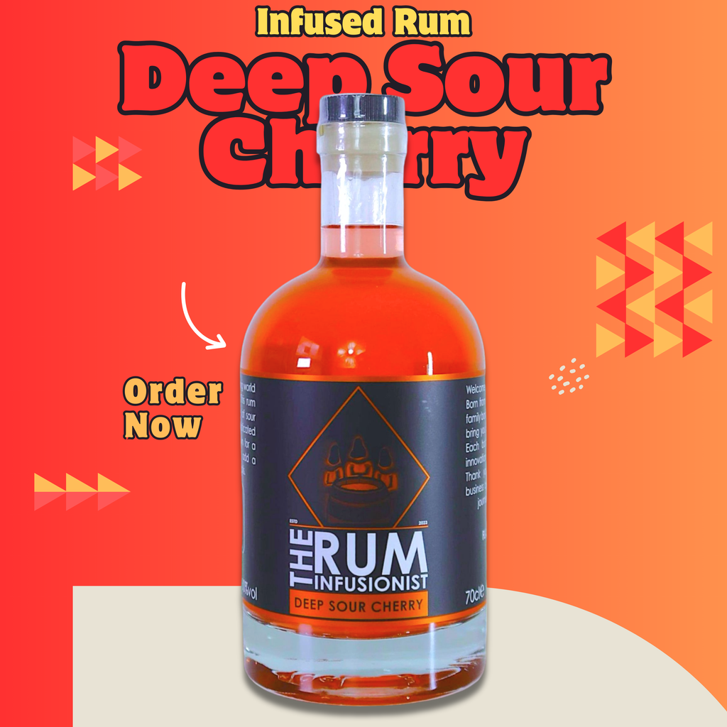 🍒 Deep Sour Cherry Flavoured Rum - 70cl - 30% ABV