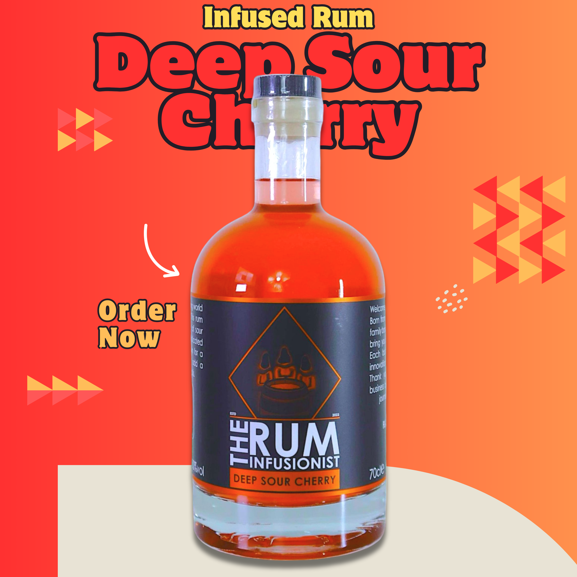🍒 Deep Sour Cherry Flavoured Rum - 30% ABV
