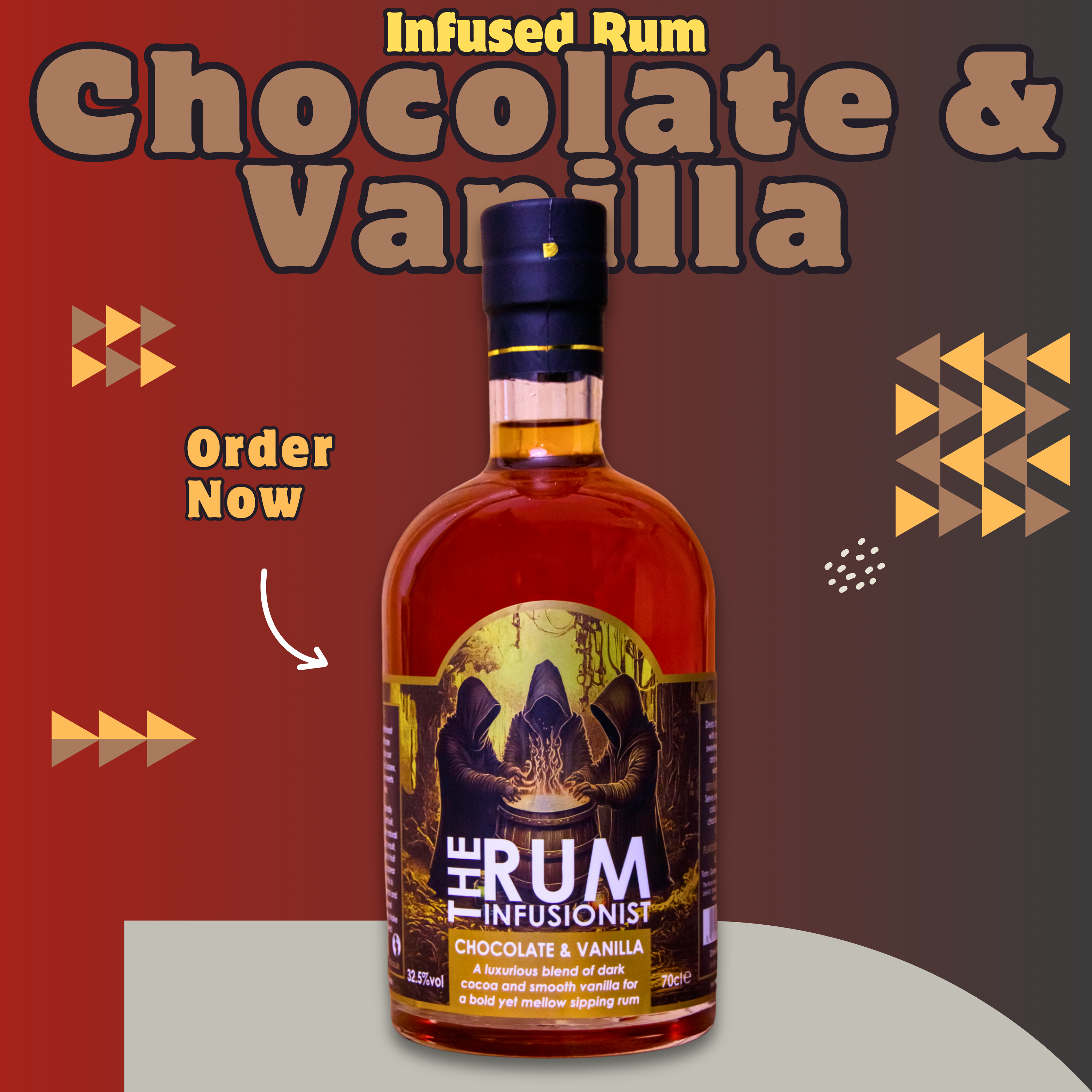 Chocolate & Vanilla Infused Rum – 32.5% ABV | The Rum Infusionist