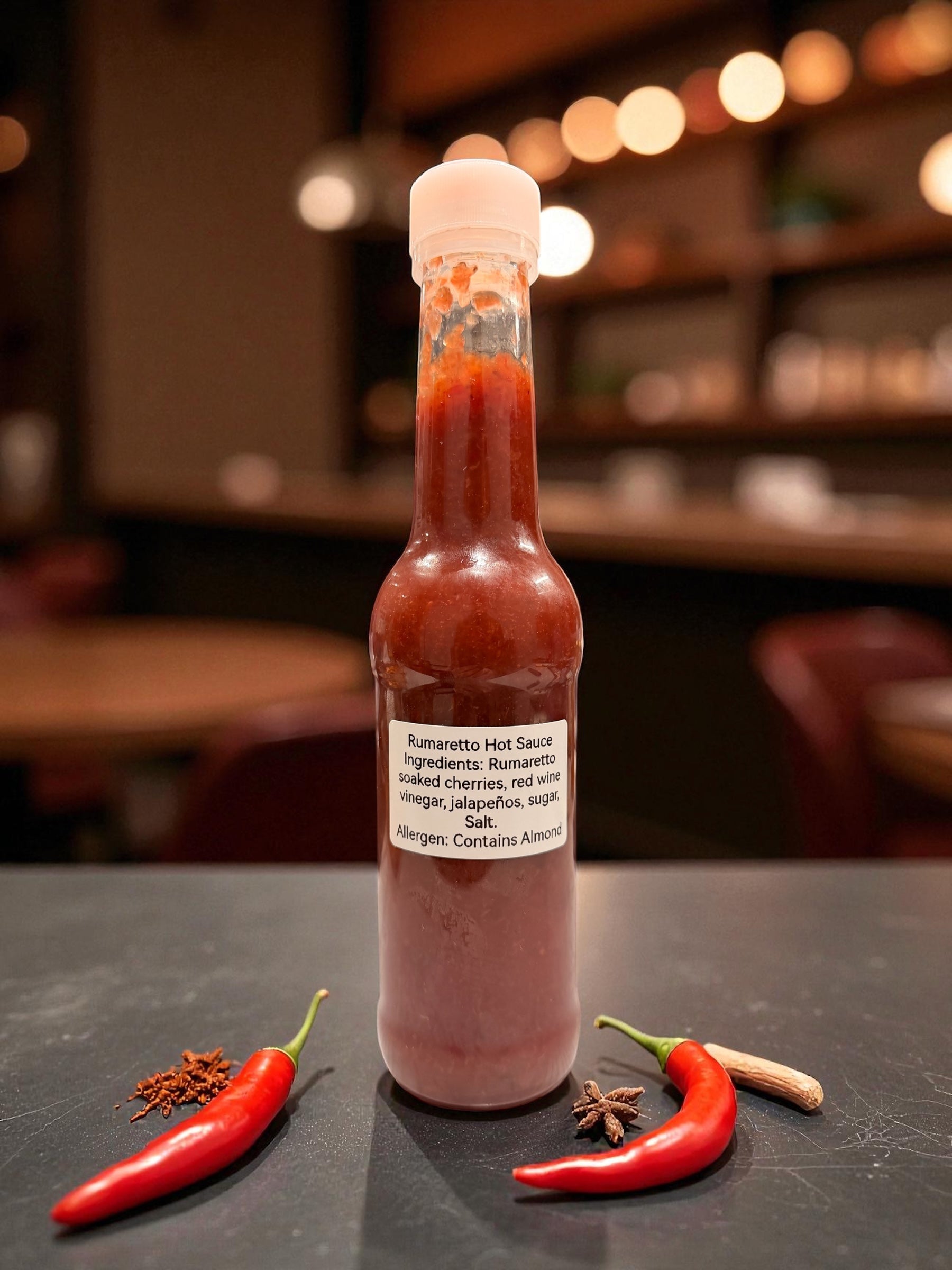 Rumaretto Cherry & Jalapeño Rum Hot Sauce 🍒🌶️