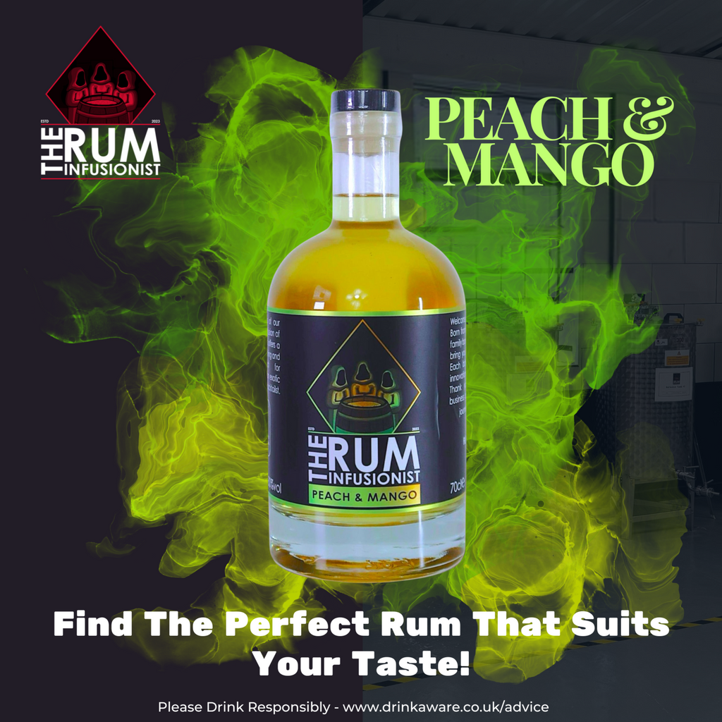 🍹 Peach & Mango Flavoured Rum - 70cl - 30% ABV