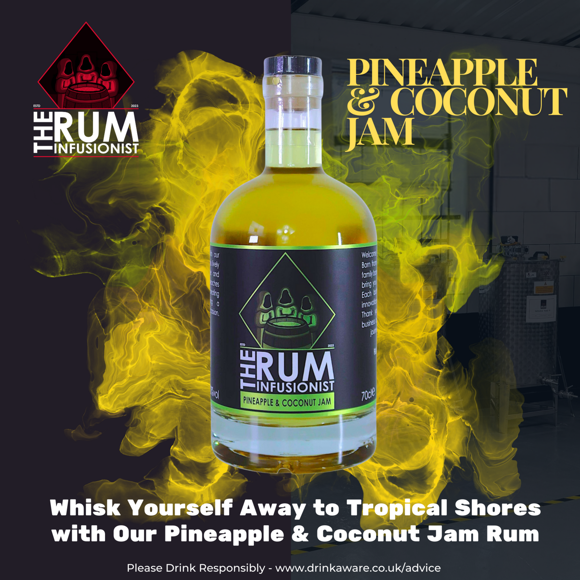 🍍 Pineapple & Coconut Jam Flavoured Rum - 30% ABV