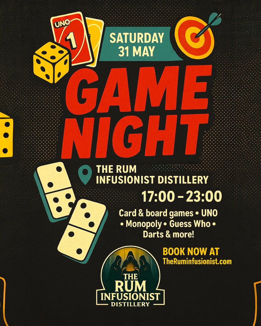 Games Night @ The Rum Infusionist Distillery
