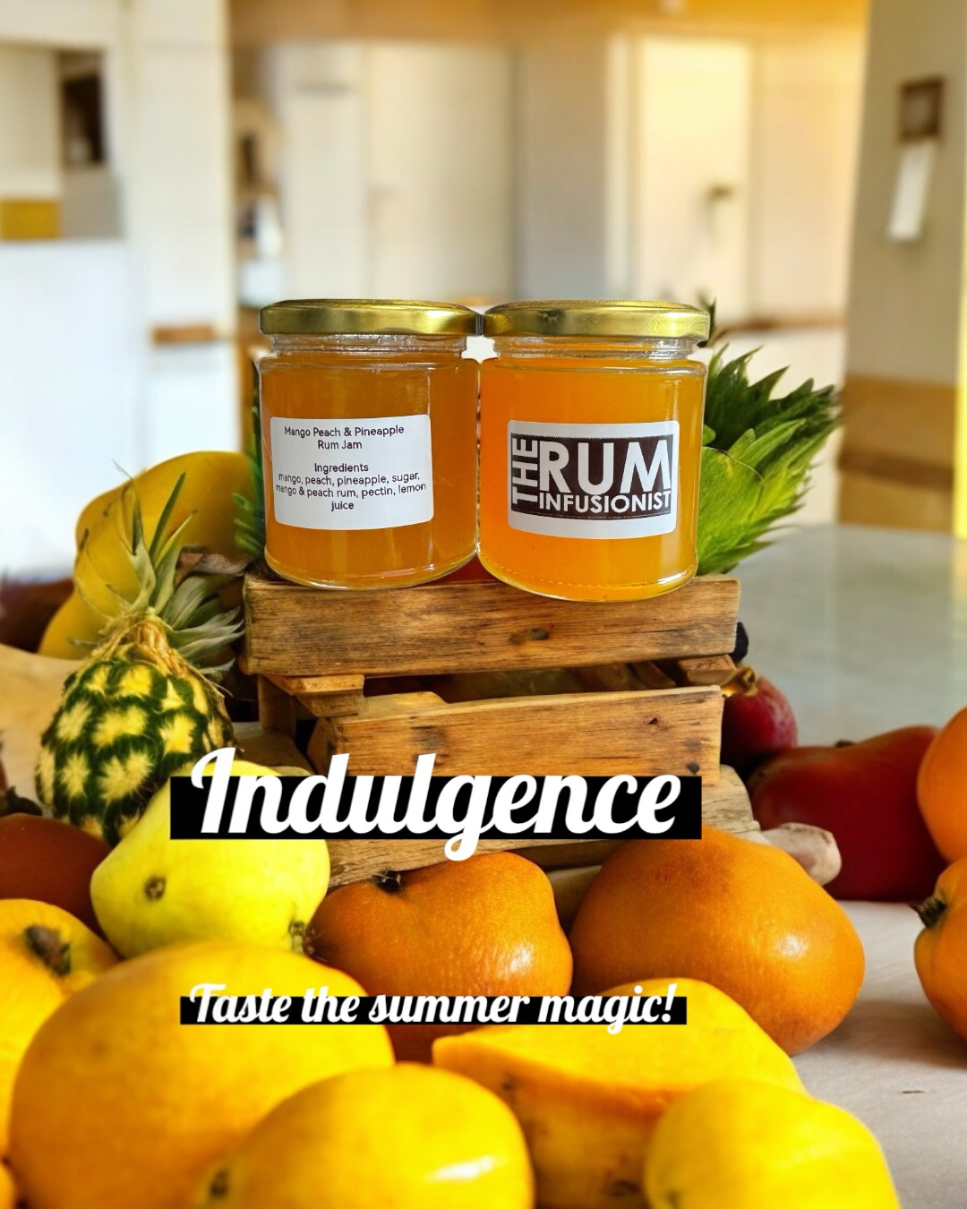 Peach, Mango & Pineapple Rum Jam - 200ml