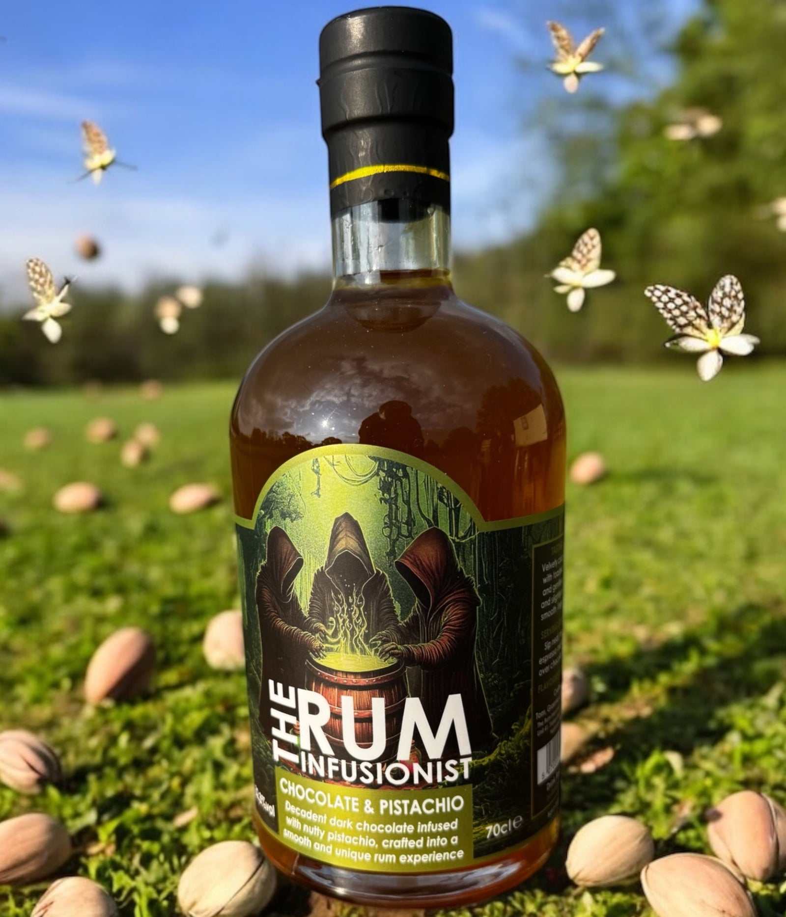 Chocolate & Pistachio Rum — 70cl
