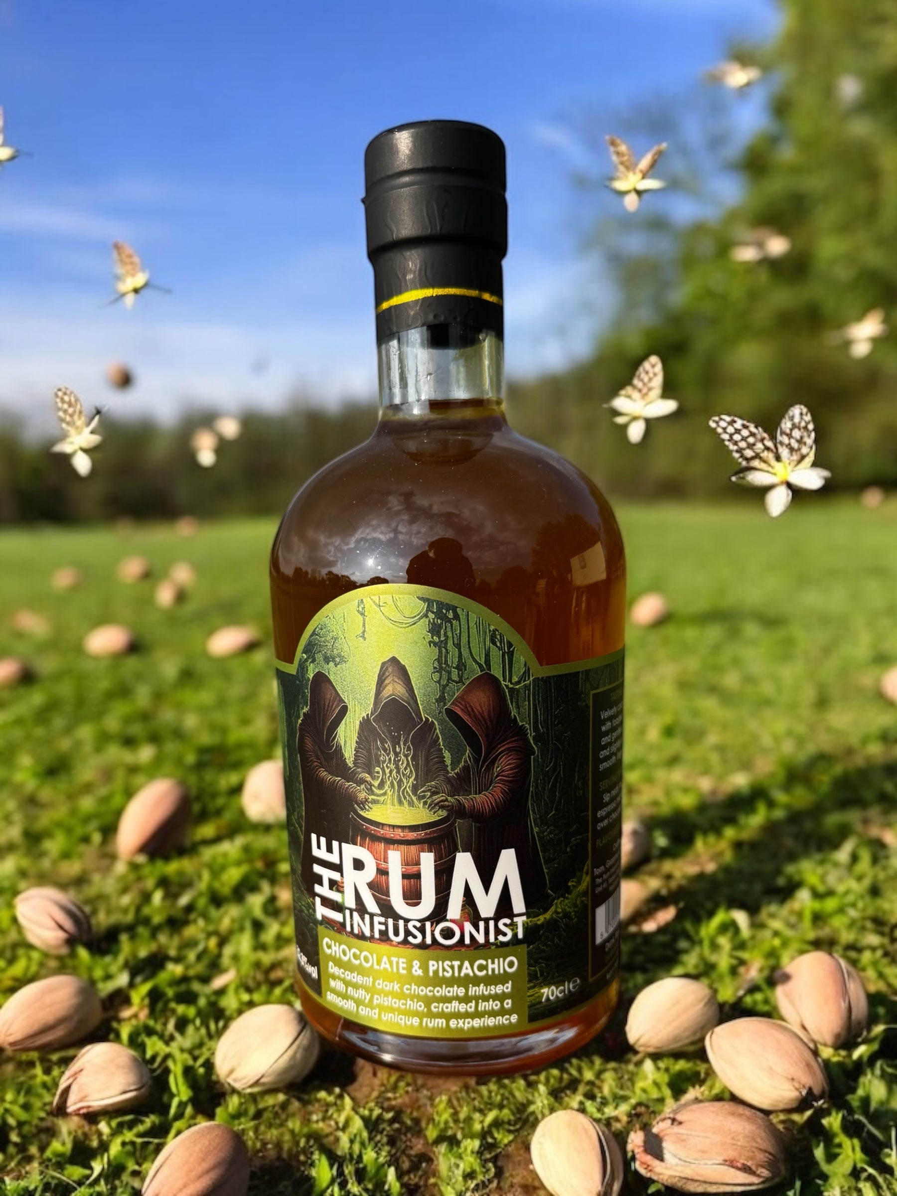 Chocolate & Pistachio Infused Rum – 32.3% ABV | The Rum Infusionist