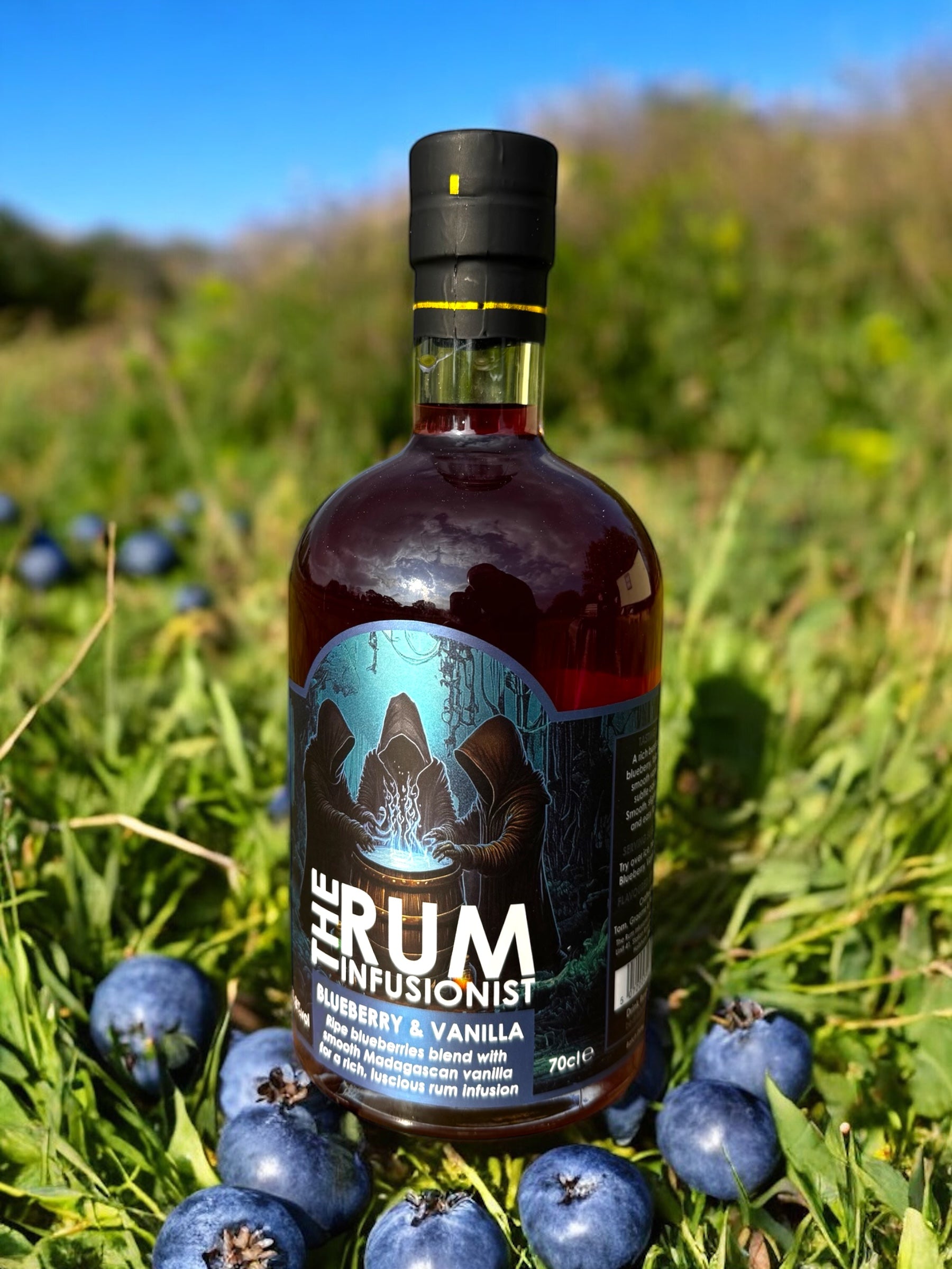 Blueberry & Vanilla Infused Rum - 70cl Bottle - 31.8% ABV