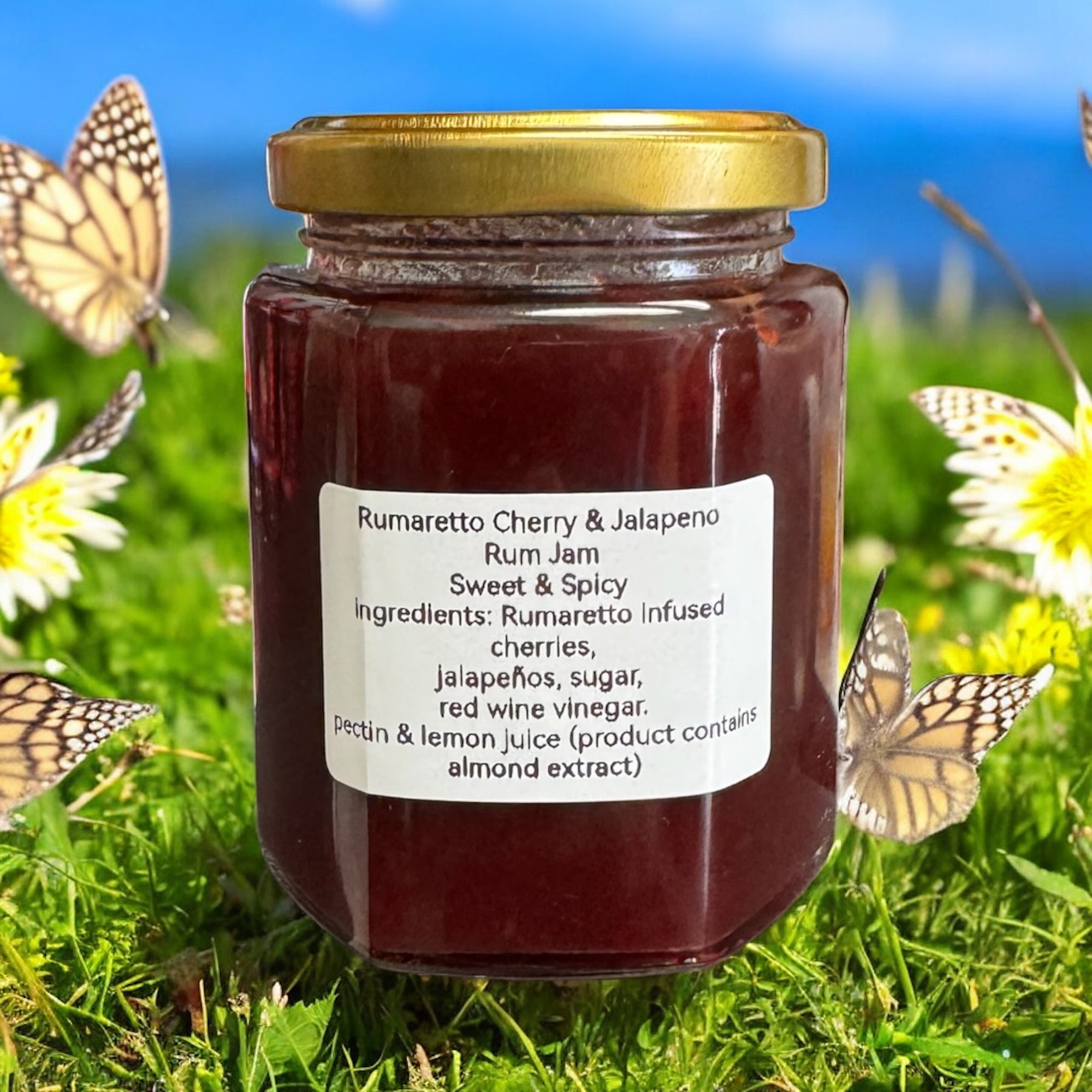Rumaretto Cherry & Jalapeño Rum Jam Sauce – Sweet & Spicy 🍒🔥