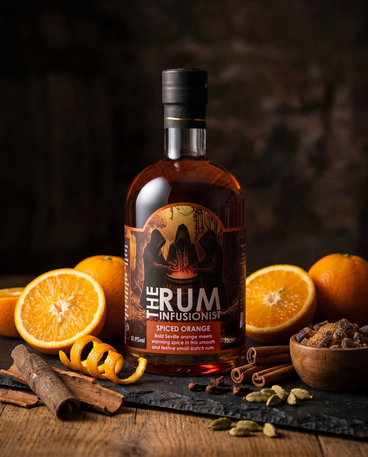 Spiced Orange with Seville oranges, cassia, cinnamon, cloves, cardamom and demerara sugar