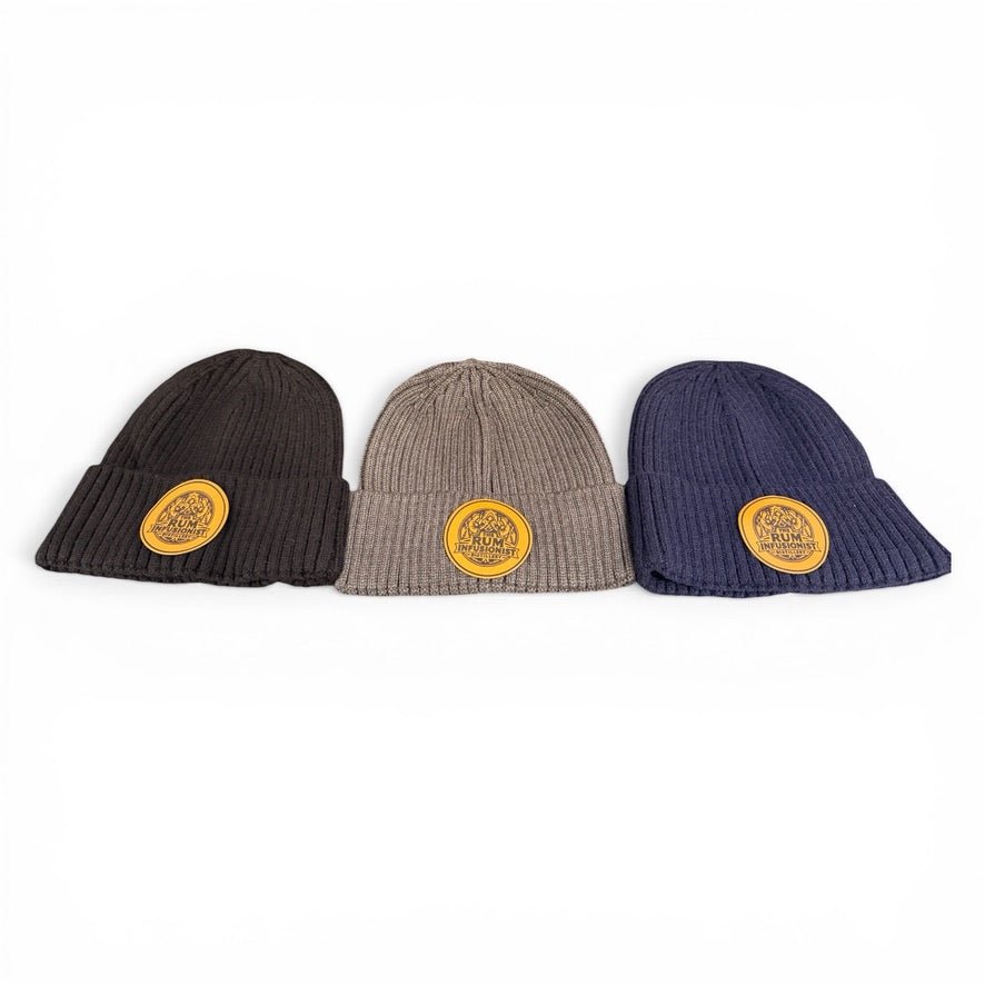 Beanie Hat – Premium Ribbed Knit (3 Colours) - The Rum Infusionist