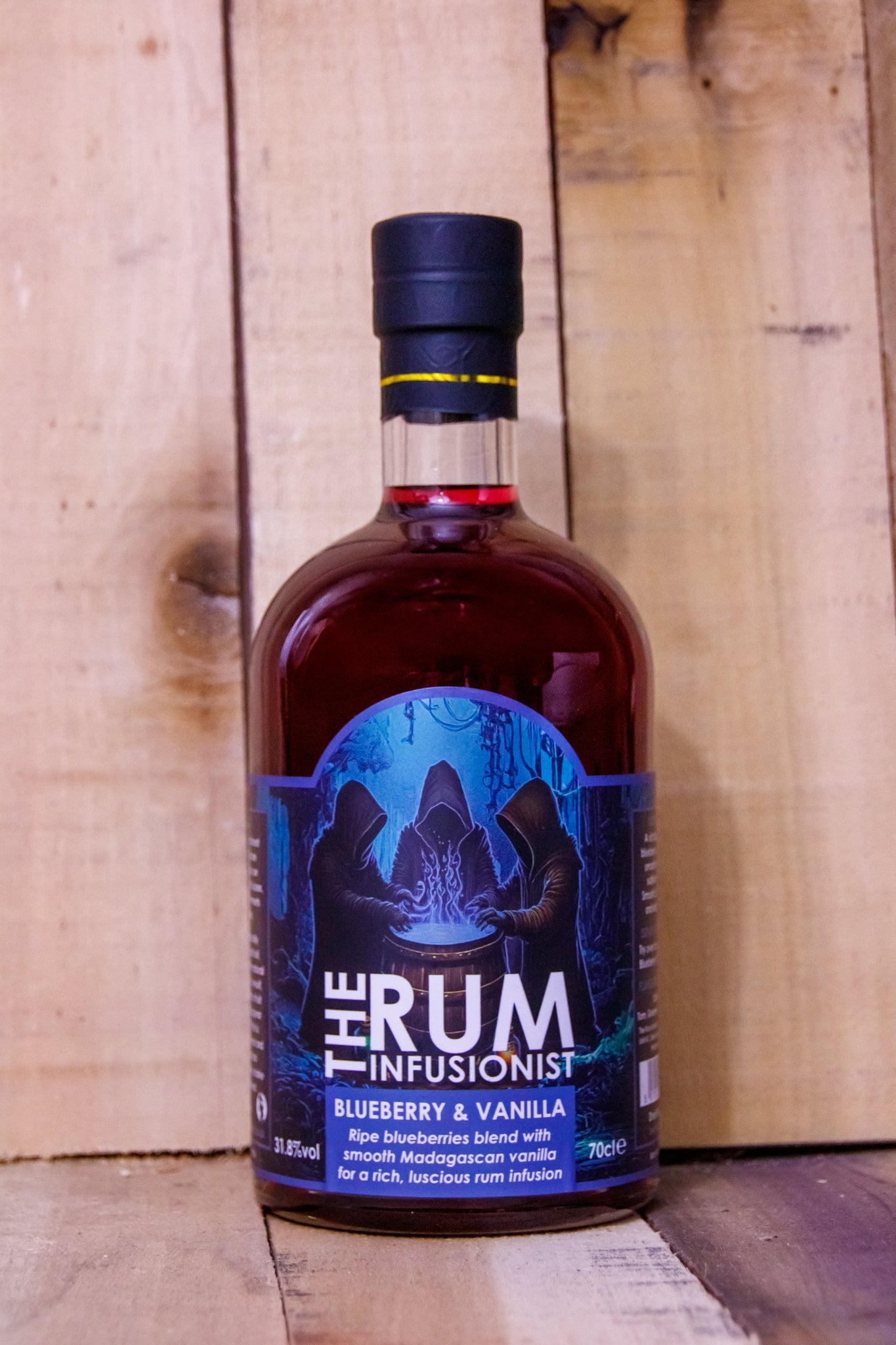Blueberry & Vanilla Infused Rum - 70cl Bottle - 31.8% ABV - The Rum Infusionist