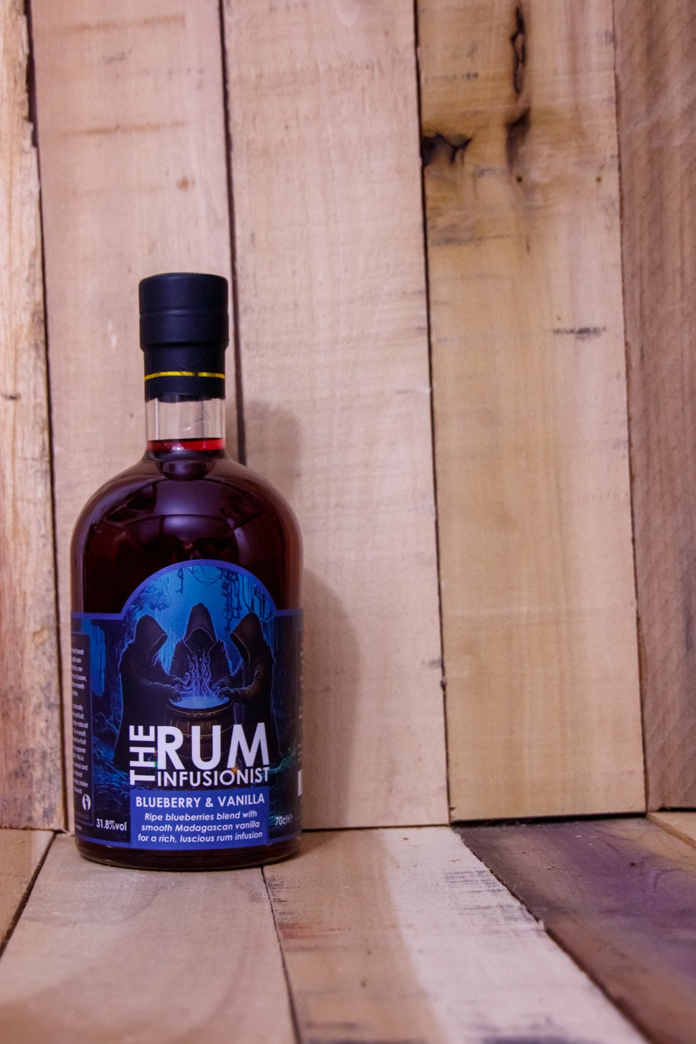 Blueberry & Vanilla Infused Rum - 70cl Bottle - 31.8% ABV - The Rum Infusionist