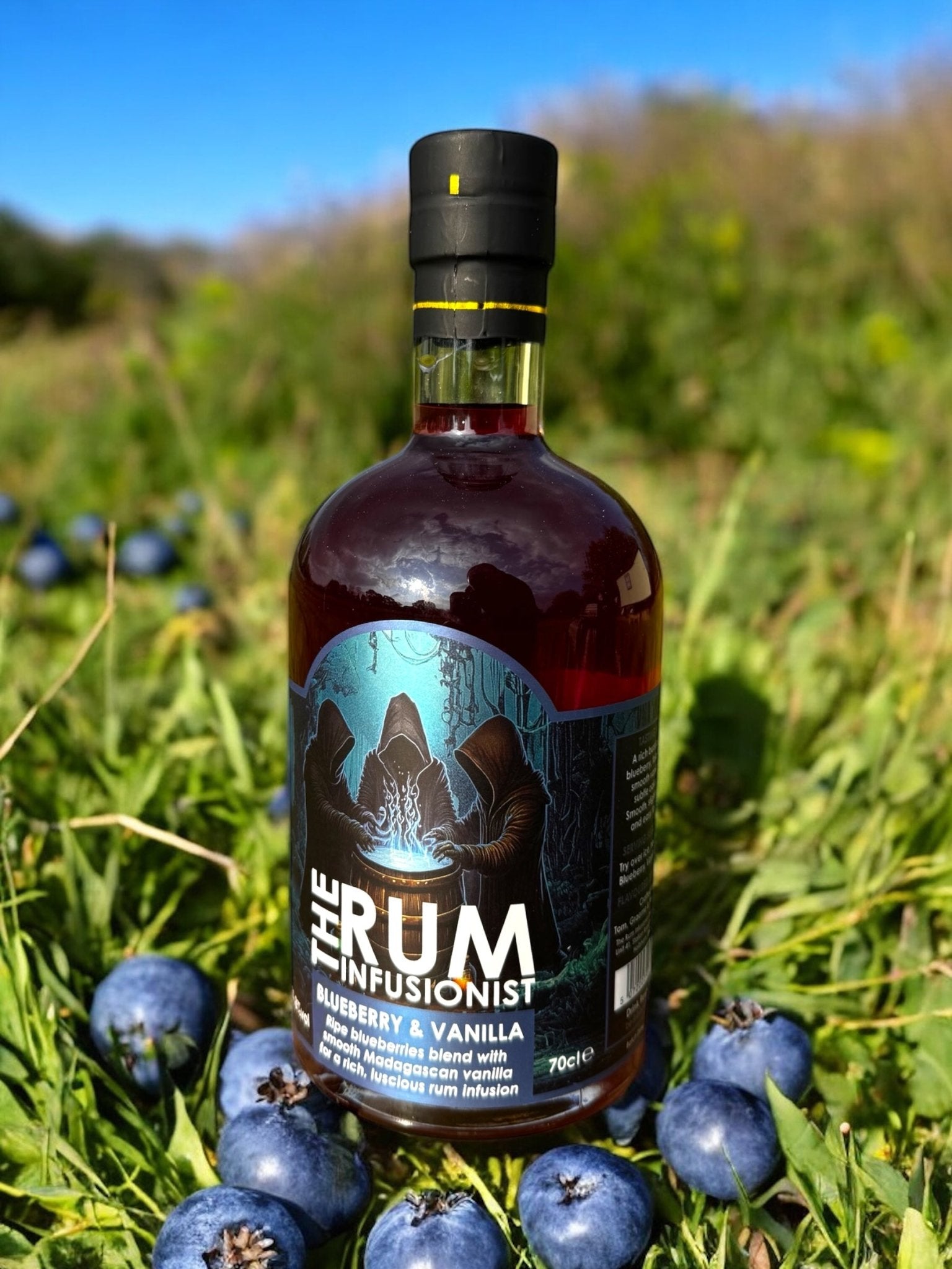 Blueberry & Vanilla Infused Rum - 70cl Bottle - 31.8% ABV - The Rum Infusionist