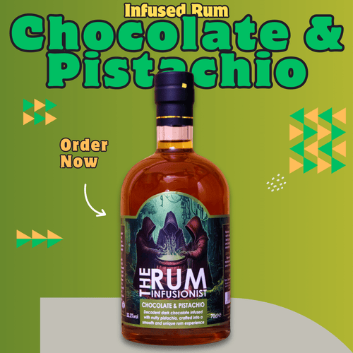 Chocolate & Pistachio Infused Rum – 32.3% ABV | The Rum Infusionist - The Rum Infusionist