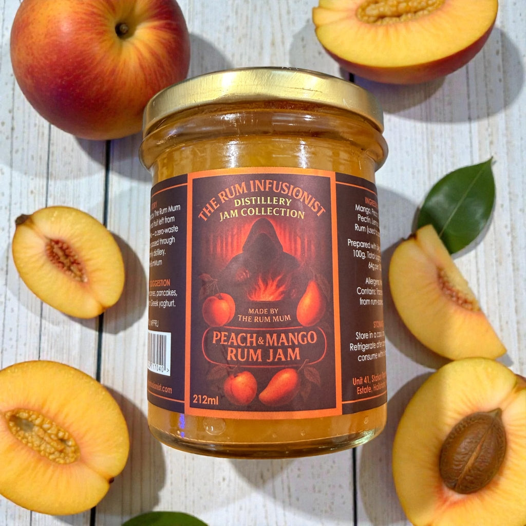 Mango & Peach Rum Jam - 200ml - The Rum Infusionist
