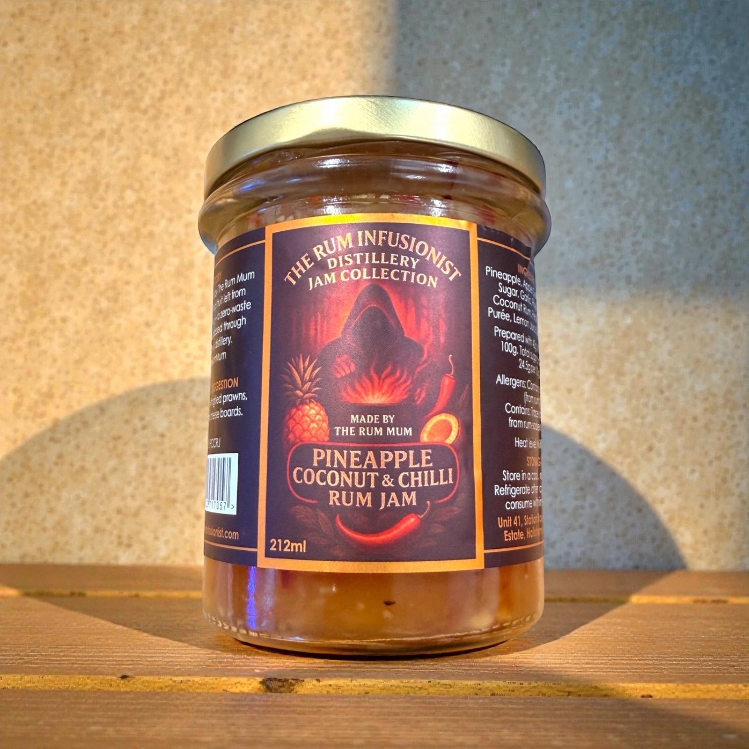 Pineapple & Coconut Chilli Rum Jam – Limited Batch - 200ml - The Rum Infusionist