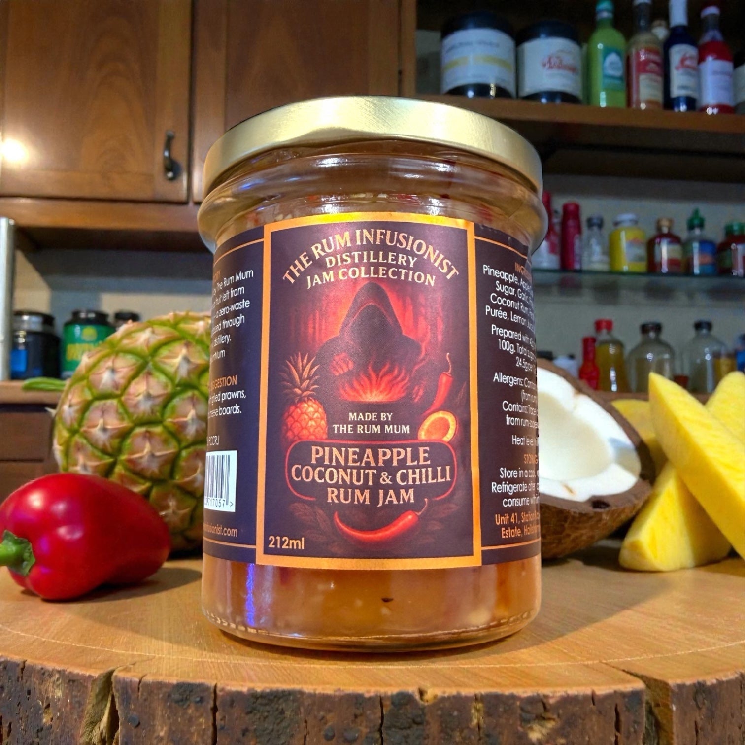 Pineapple & Coconut Chilli Rum Jam – Limited Batch - 200ml - The Rum Infusionist