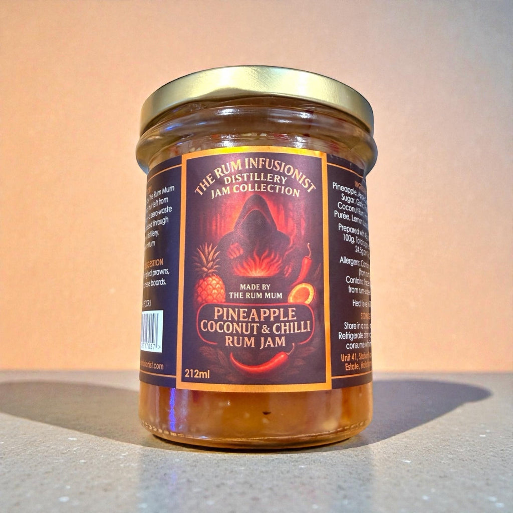 Pineapple & Coconut Chilli Rum Jam – Limited Batch - 200ml - The Rum Infusionist