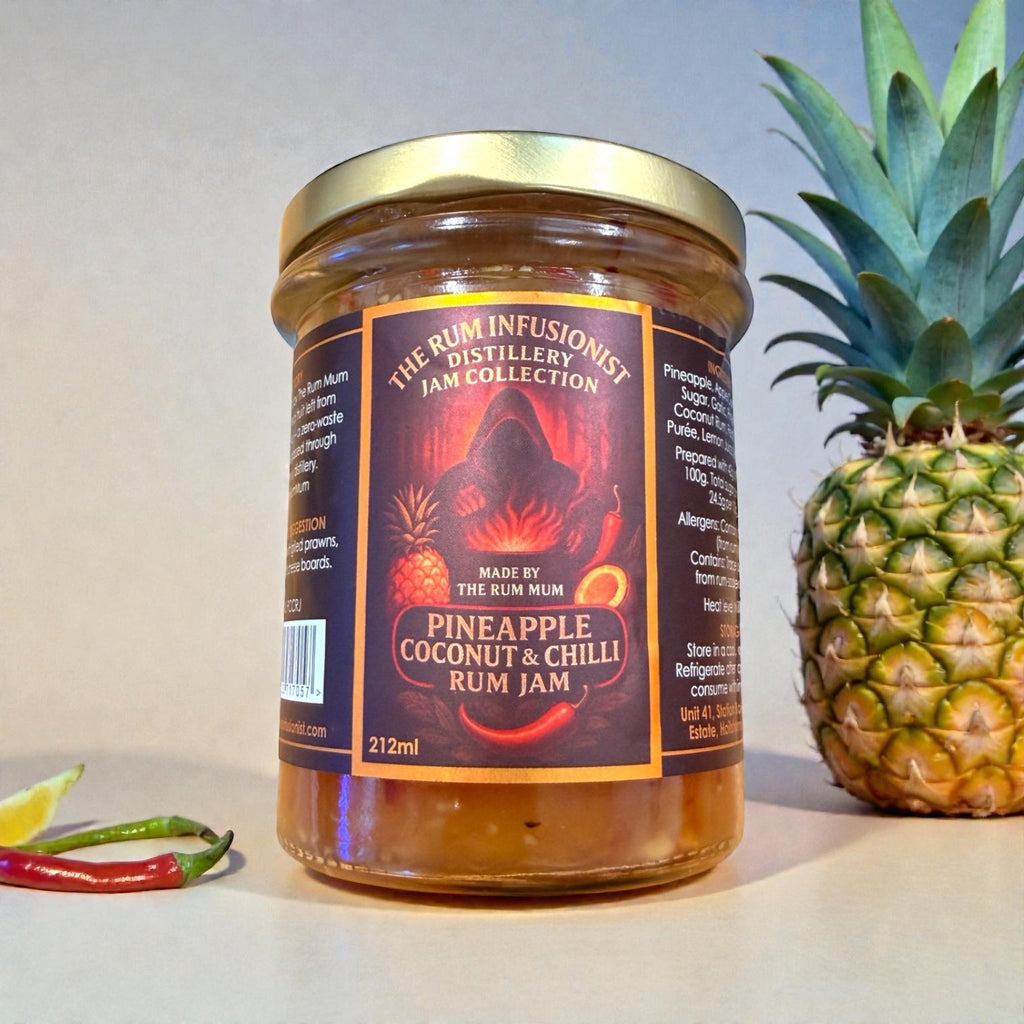 Pineapple & Coconut Chilli Rum Jam – Limited Batch - 200ml - The Rum Infusionist