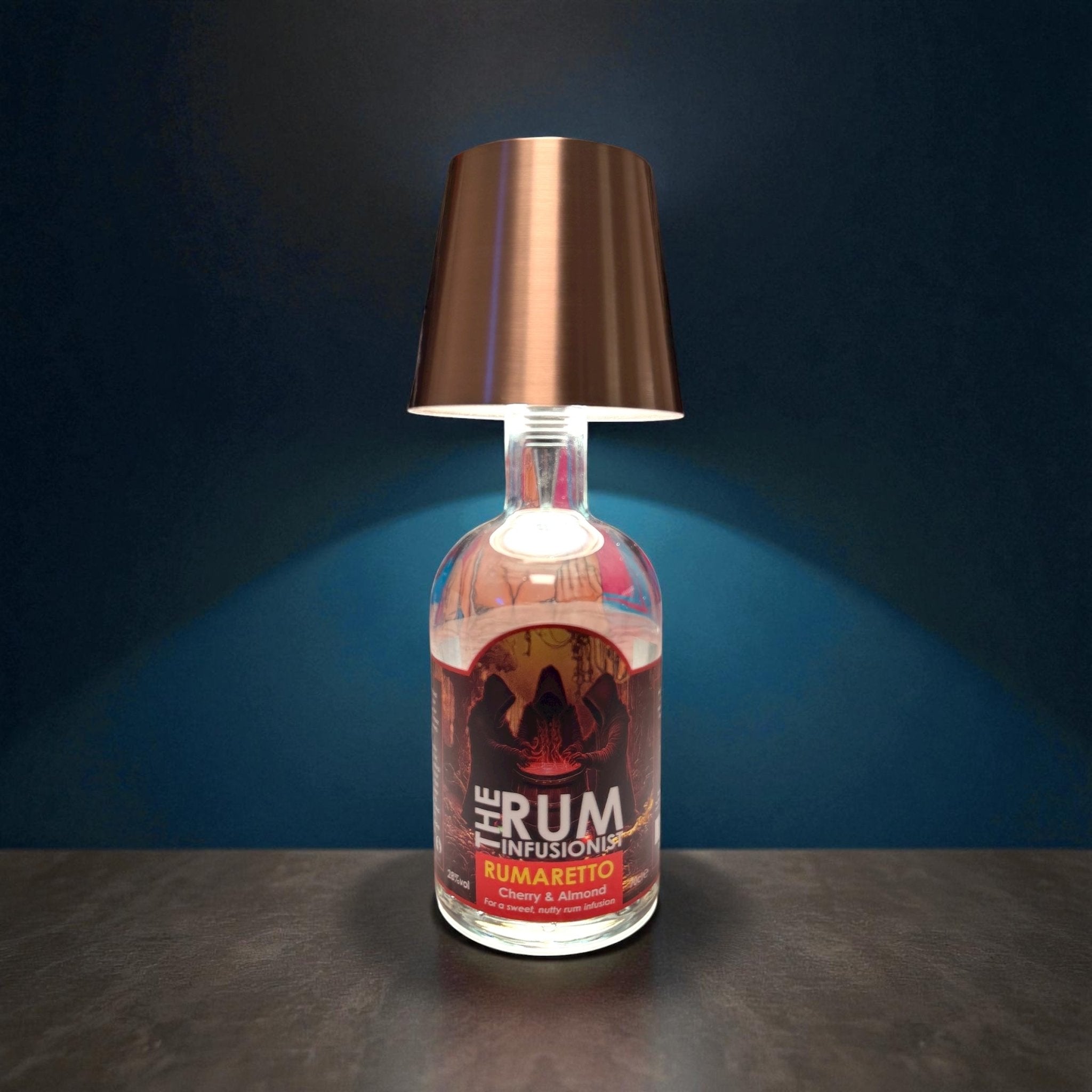 Rechargeable Bottle Lamp – Touch Dimming LED Topper | The Rum