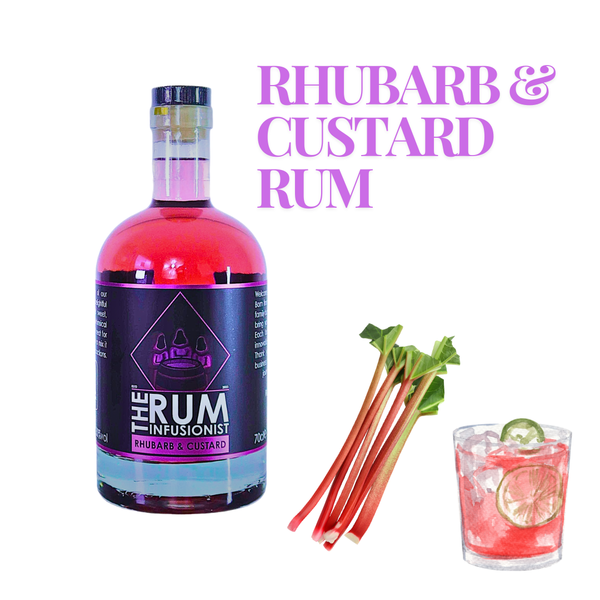 🍹 Rhubarb & Custard Flavoured Rum - 30% ABV - The Rum Infusionist