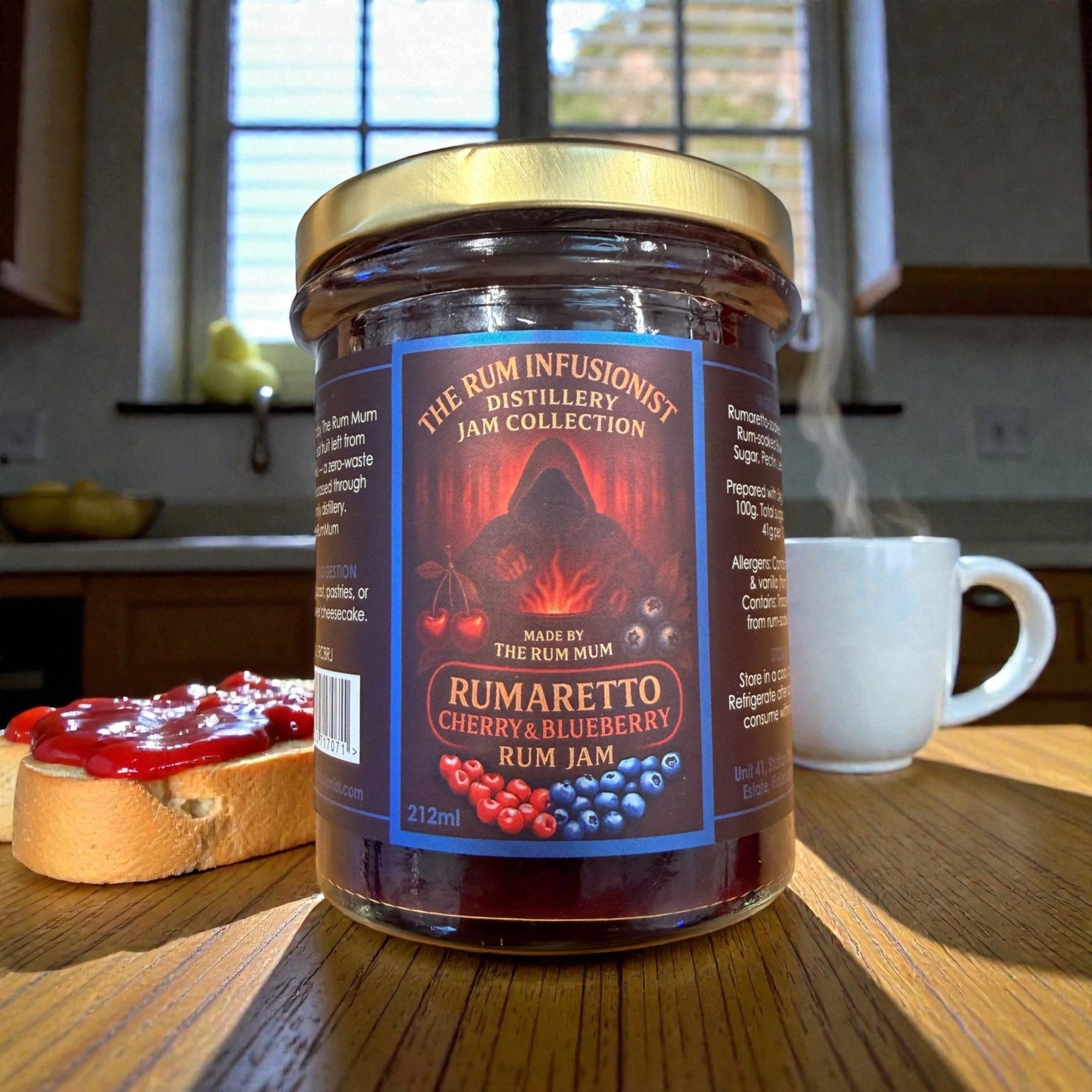 Rumaretto Cherry & Blueberry Rum Infused Jam - The Rum Infusionist